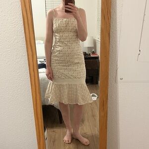 Vintage 90s Y2K Express cotton floral summer dress